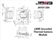 Mô-đun hình ảnh nhiệt không được kiểm soát của LWIR, mô-đun máy ảnh chụp ảnh nhiệt 384x288 VOx