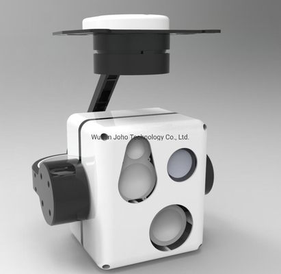 8μM~14μM Máy ảnh nhiệt ba trục LWIR không được làm mát EO/IR Gimbal trên không